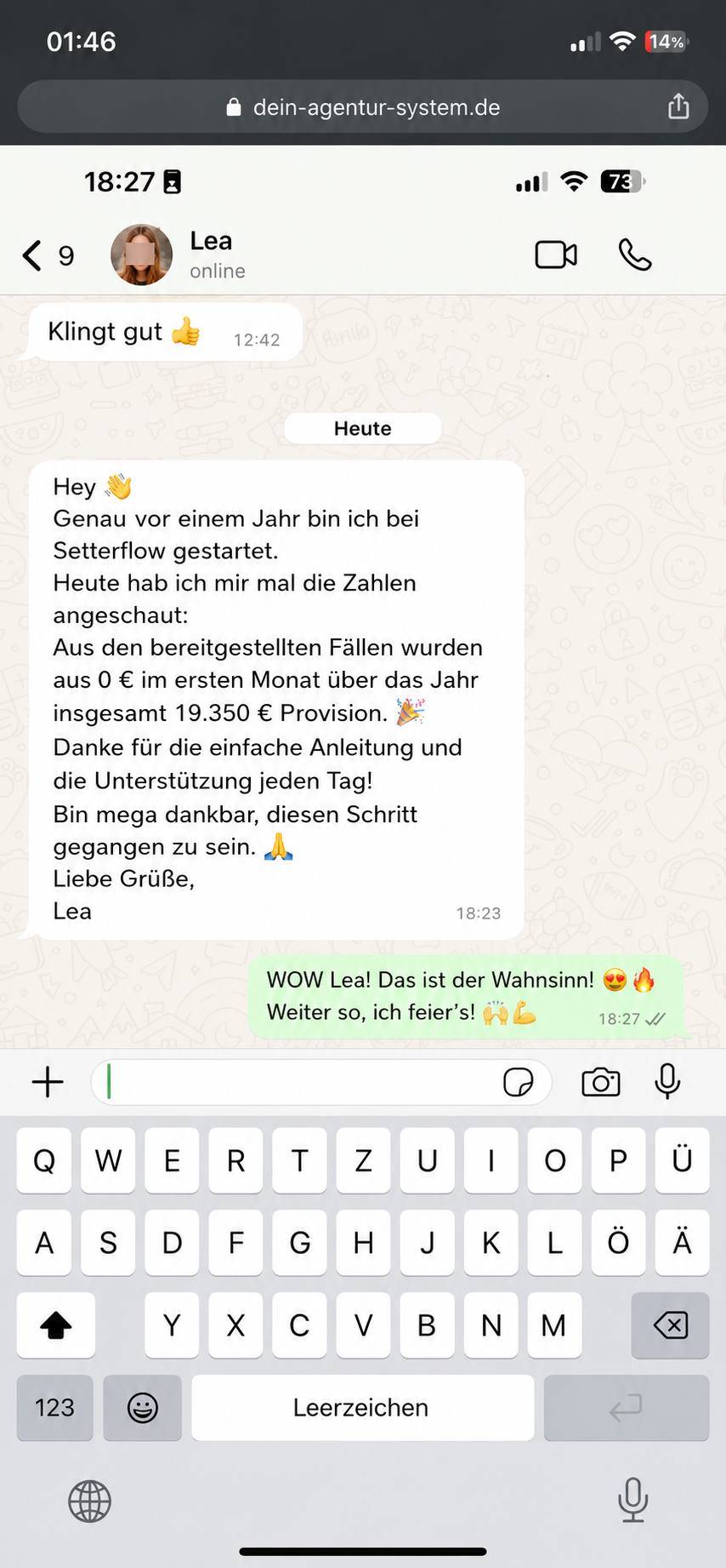 19.350 € Provision im ersten Jahr