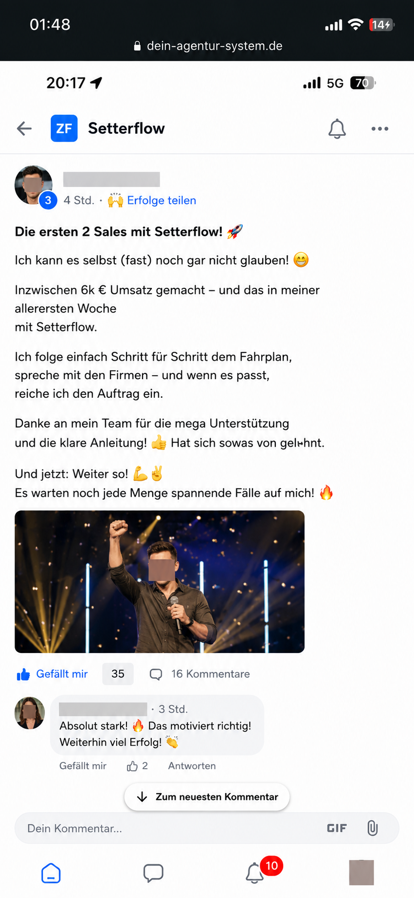 Die ersten 2 Sales – 6k € in der ersten Woche