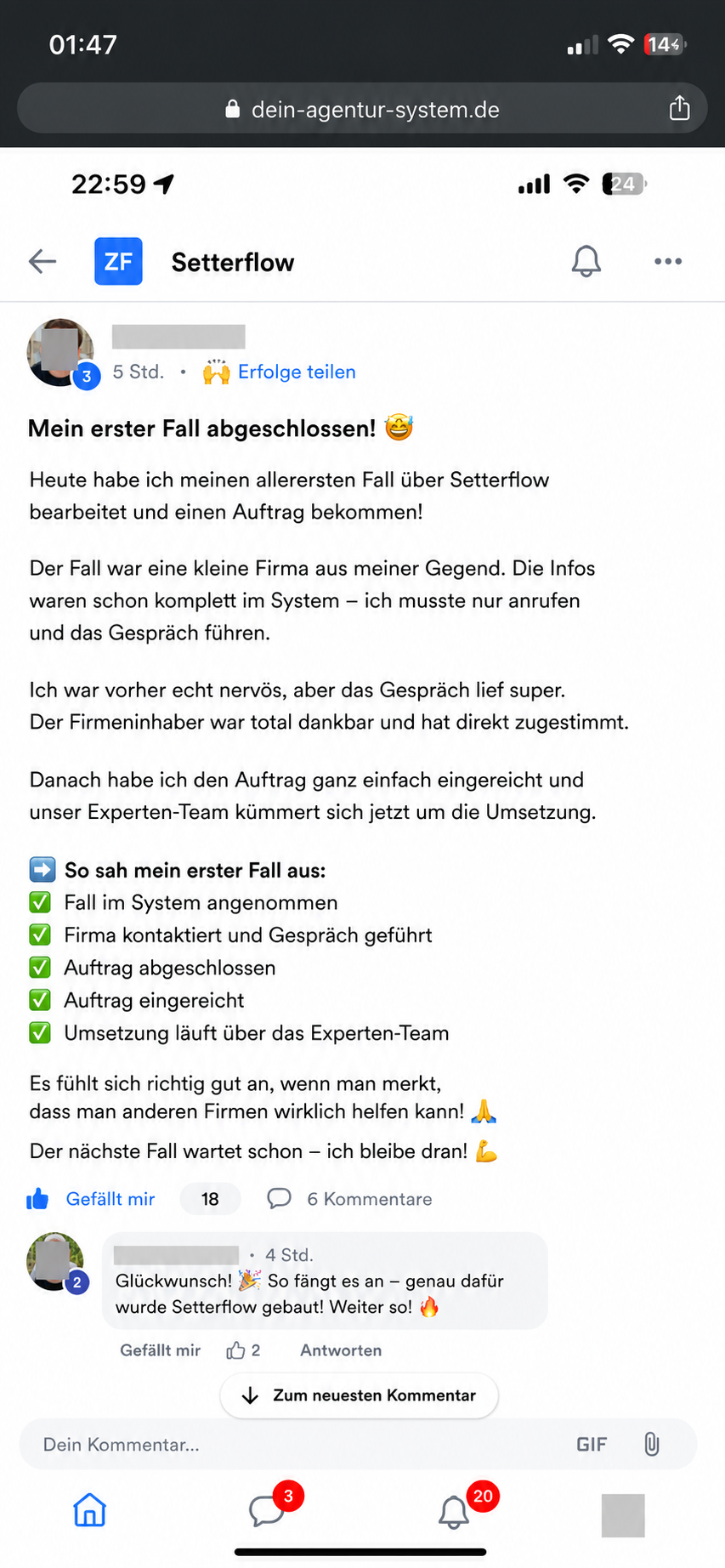 Mein erster Fall abgeschlossen